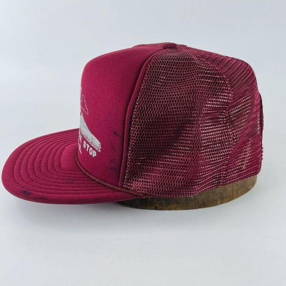 Sapp Bros Illini Truck Stop Peru IL Mesh Snapback Trucker Hat Cap VTG - Picture 4 of 10